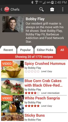 Food Network In the Kitchen android App screenshot 2